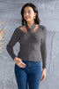 Halter Neck Long Sleeve Sweater-Teresa's Fashionista LLC