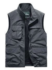 Men's Plus Size Zip Up Vest
