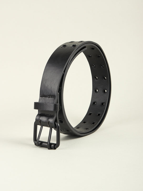 Grommet PU Leather Belt-Teresa's Fashionista LLC
