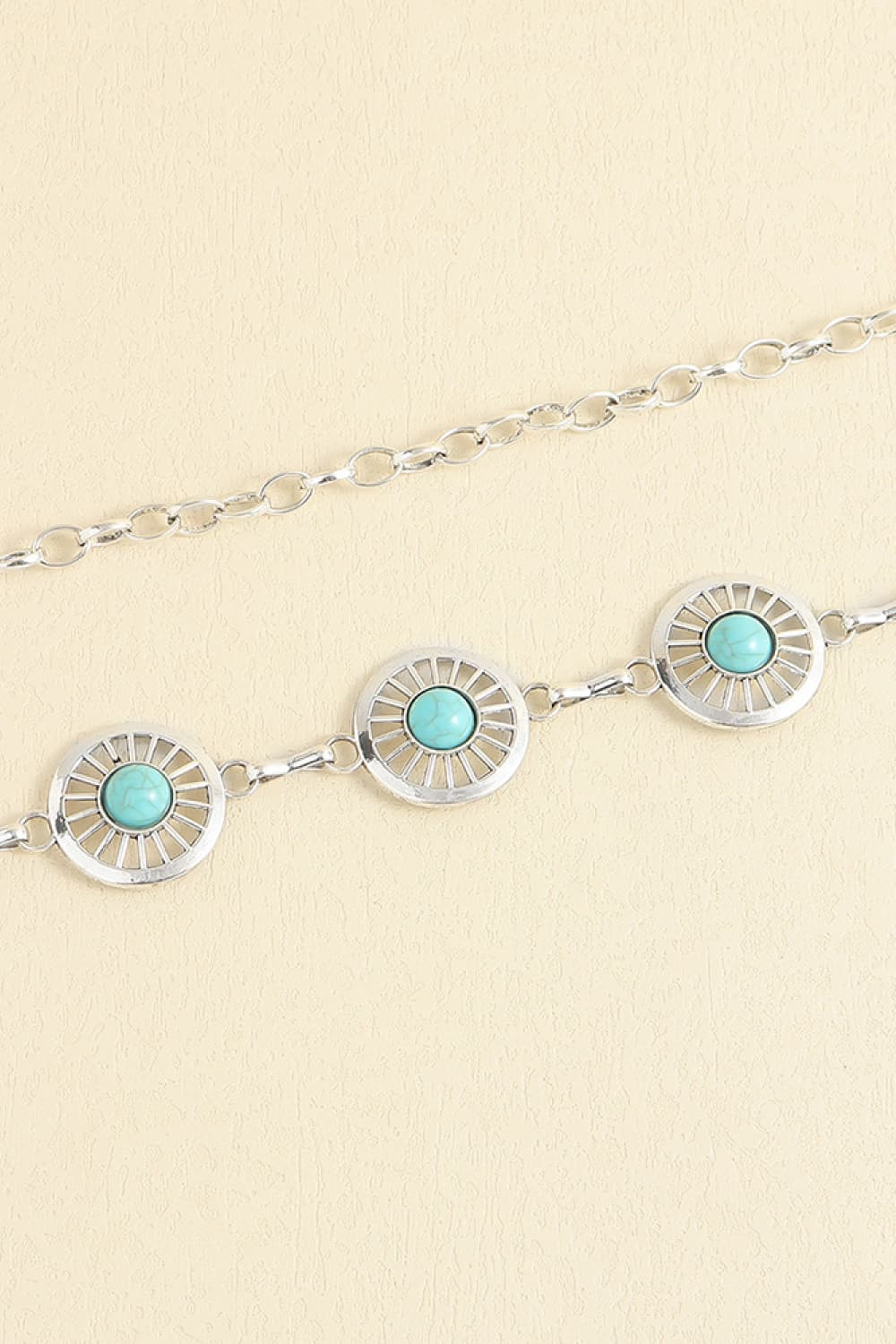 Vintage Turquoise Alloy Belt-Teresa&#39;s Fashionista LLC