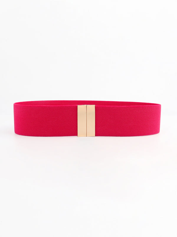 Alloy Buckle Elastic Belt-Teresa's Fashionista LLC