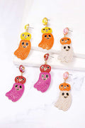 Halloween Ghost Shape Dangle Earrings - Teresa's Fashionista LLC