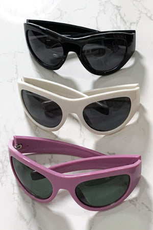 Polycarbonate Frame Cat-Eye Sunglasses - Teresa's Fashionista LLC