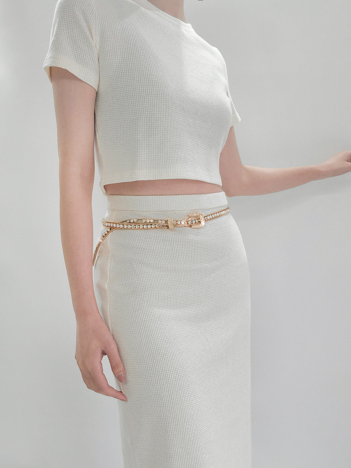 Rhinestone Metal Belt-Teresa&#39;s Fashionista LLC
