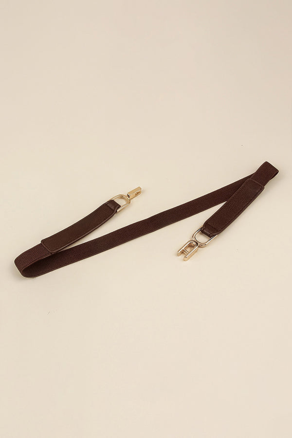 Alloy Buckle Elastic Belt-Teresa's Fashionista LLC
