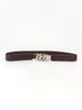 Zinc Alloy Buckle Elastic PU Belt-Teresa's Fashionista LLC