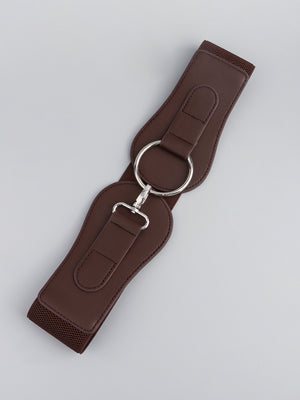 PU Elastic Wide Belt-Teresa's Fashionista LLC
