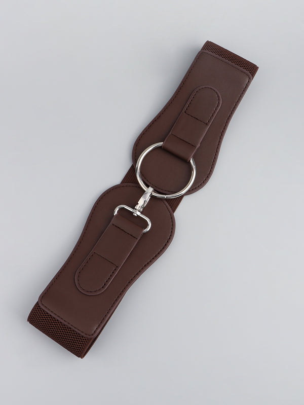 PU Elastic Wide Belt-Teresa's Fashionista LLC