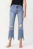 Lovervet High Rise Distressed Straight Jeans - Teresa's Fashionista LLC