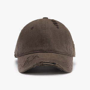 Distressed Adjustable Cotton Hat-Teresa's Fashionista LLC