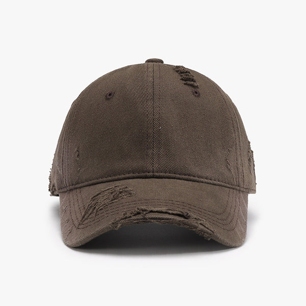 Distressed Adjustable Cotton Hat-Teresa's Fashionista LLC