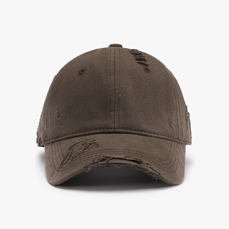 Distressed Adjustable Cotton Hat-Teresa&#39;s Fashionista LLC