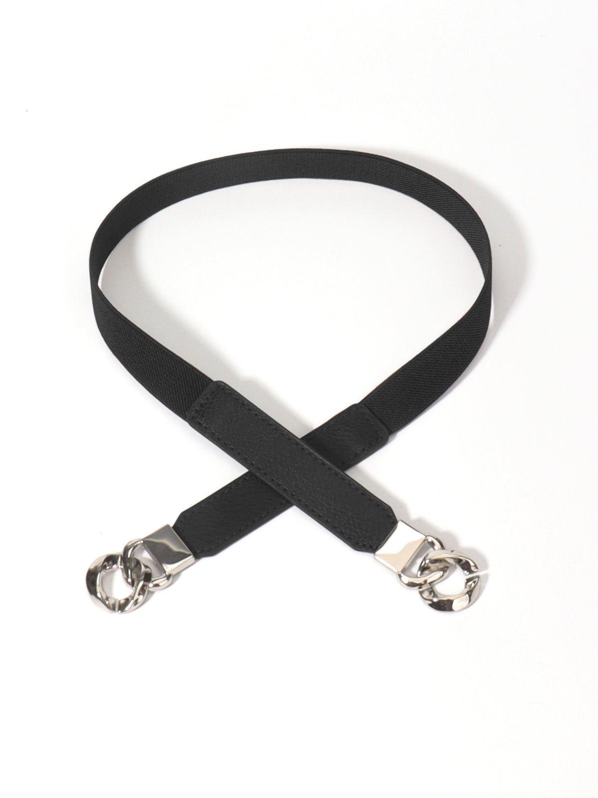 Zinc Alloy Buckle Elastic PU Belt-Teresa&#39;s Fashionista LLC