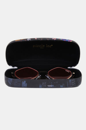Nicole Lee USA Metal Frame Geometric Sunglasses-Teresa's Fashionista LLC