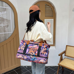 Canvas Printed Travel Bag-Teresa's Fashionista LLC