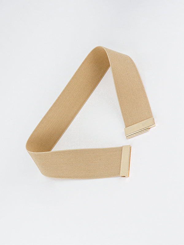 Alloy Buckle Elastic Belt-Teresa's Fashionista LLC