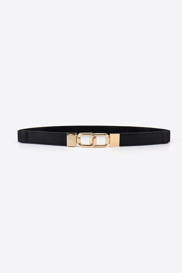 Geometric Double Buckle Elastic Belt-Teresa's Fashionista LLC