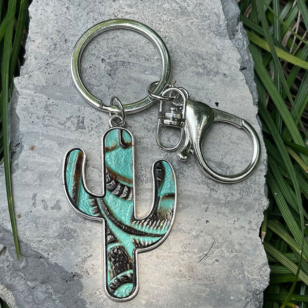 Cactus Shape Key Chain-Teresa's Fashionista LLC