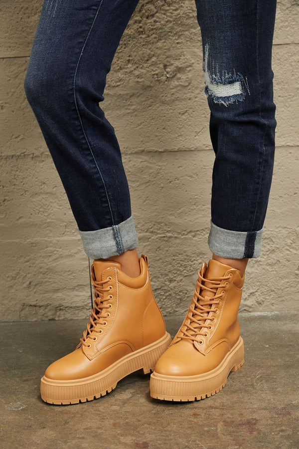 East Lion Corp Platform Combat Boots-Teresa's Fashionista LLC