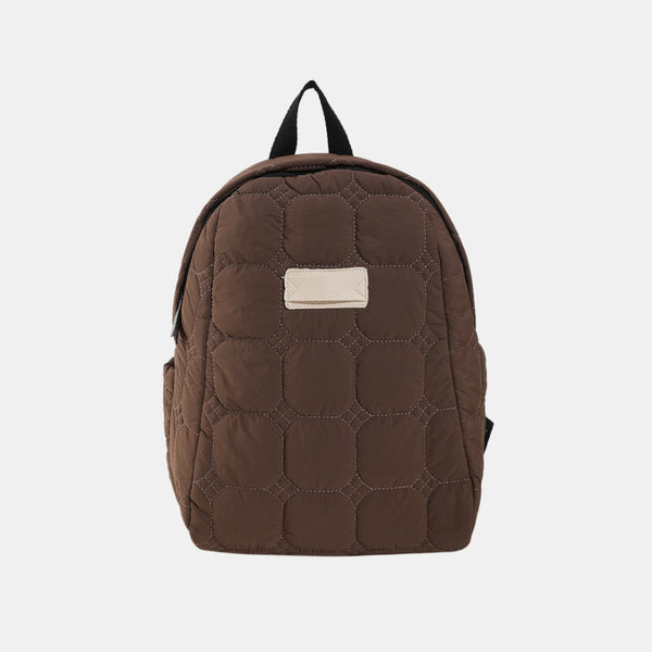 Quilted Polyester Backpack Bag-Teresa's Fashionista LLC