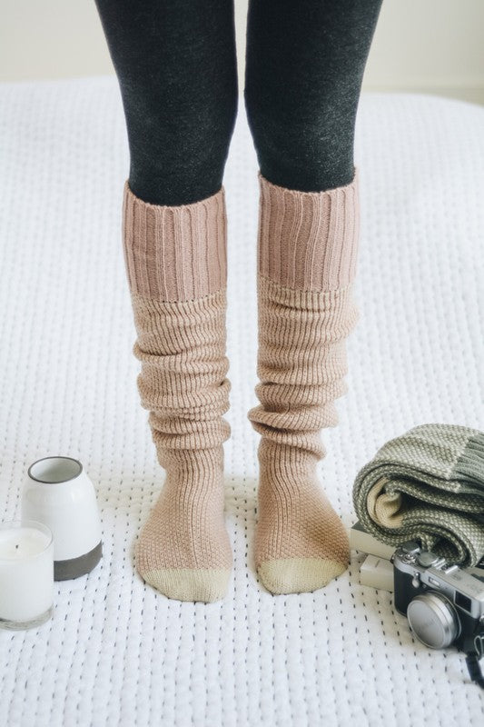 Knitted Lounge Socks-Teresa's Fashionista LLC