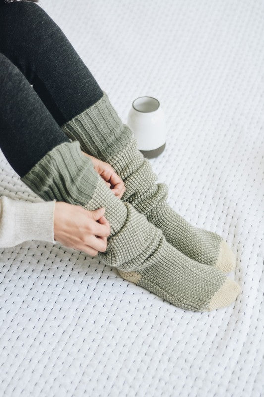 Knitted Lounge Socks-Teresa's Fashionista LLC
