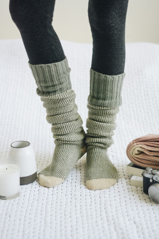 Knitted Lounge Socks-Teresa's Fashionista LLC