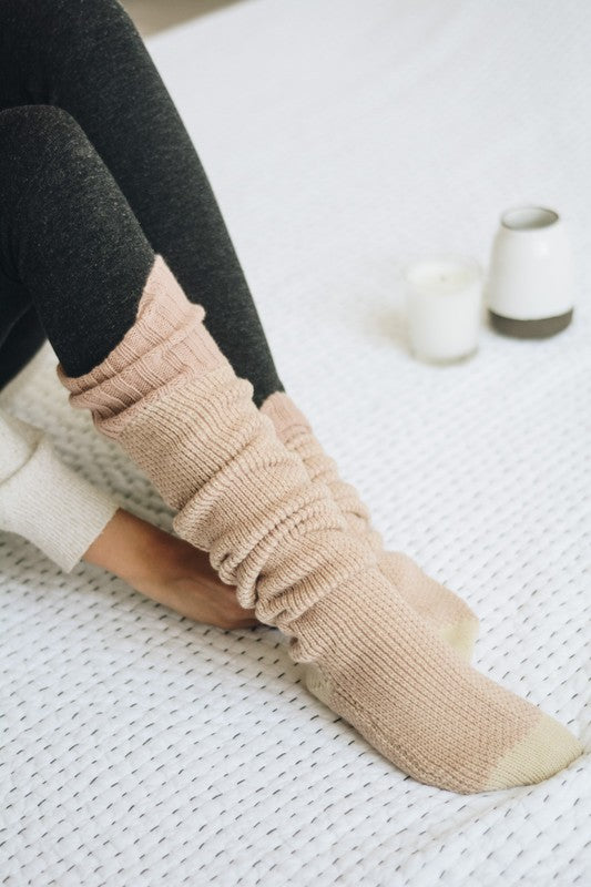Knitted Lounge Socks-Teresa's Fashionista LLC