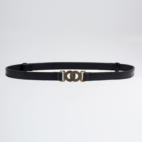 Alloy Buckle PU Belt-Teresa's Fashionista LLC