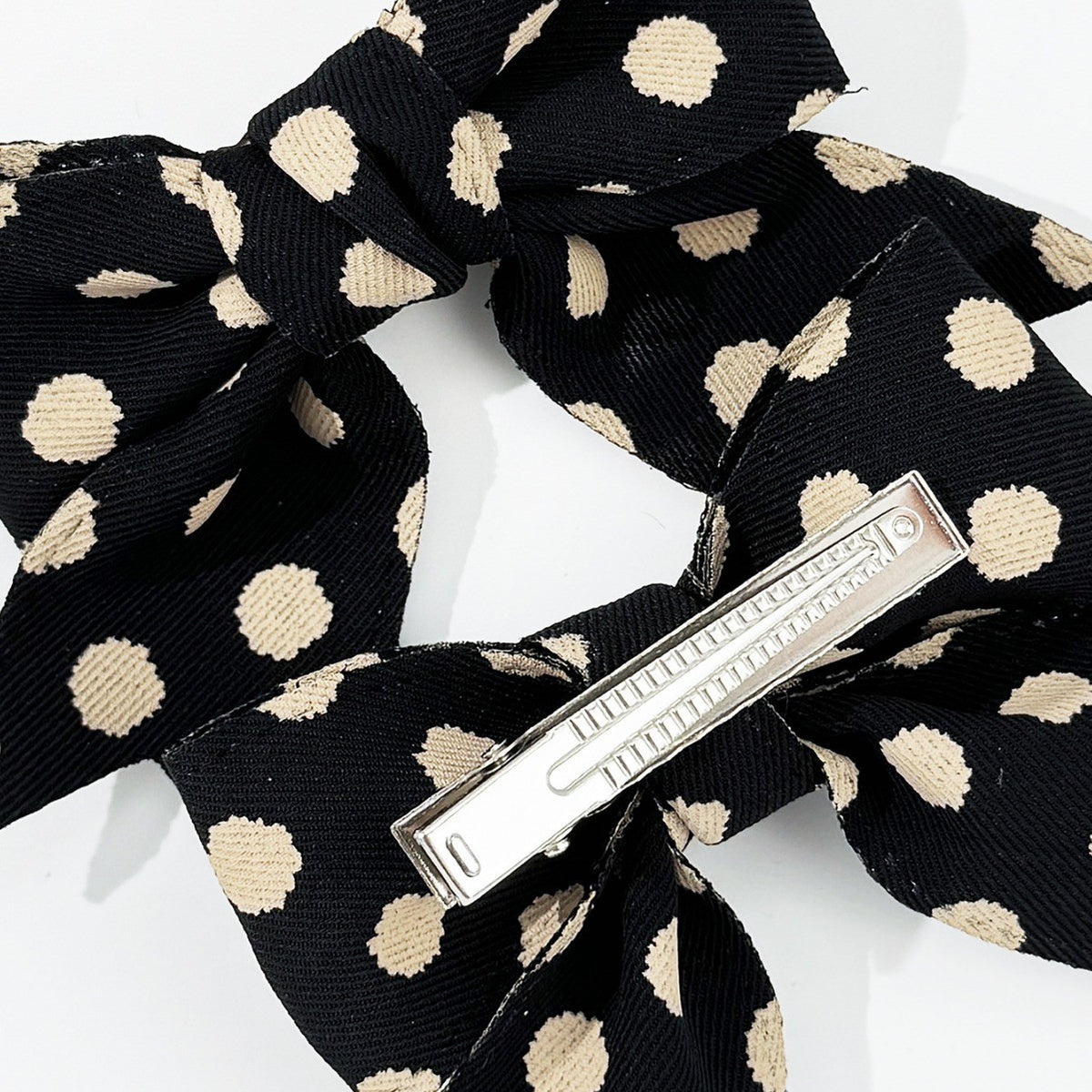 2-Piece Polka Dot Bow Hair Clip - Teresa's Fashionista LLC