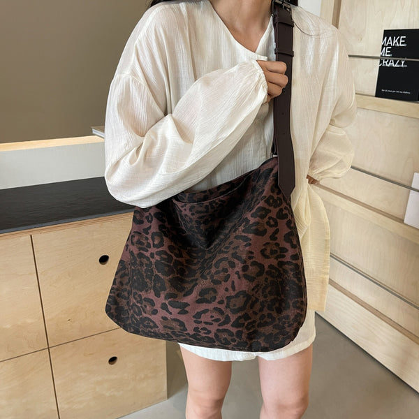 Leopard Adjustable Strap Tote Bag-Teresa's Fashionista LLC