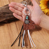 Turquoise Fringe Detail Key Chain-Teresa's Fashionista LLC