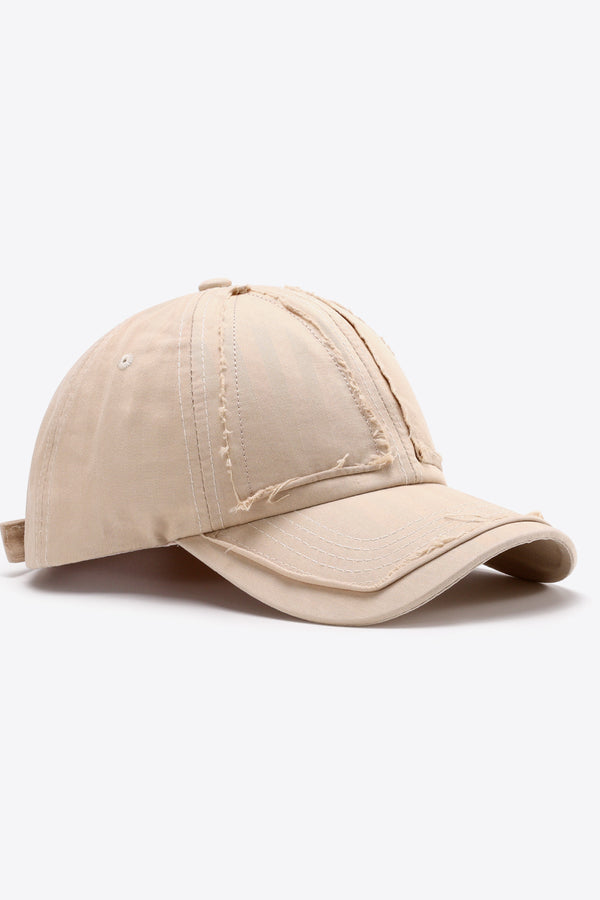 Distressed Adjustable Baseball Cap-Teresa's Fashionista LLC
