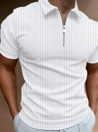 Men's Full Size Collared Neck Short Sleeve Polo Plus Size