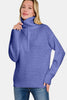 Zenana Half Zip Long Sleeve Sweater - Teresa's Fashionista LLC