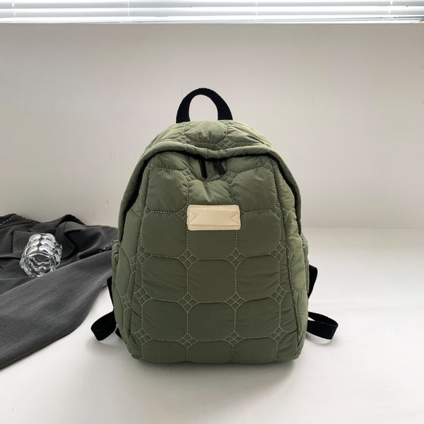 Quilted Polyester Backpack Bag-Teresa's Fashionista LLC