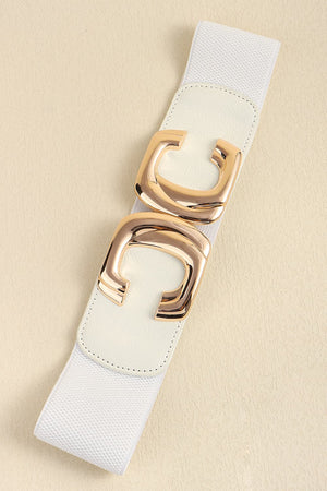 Zinc Alloy Buckle Elastic Wide Belt-Teresa's Fashionista LLC