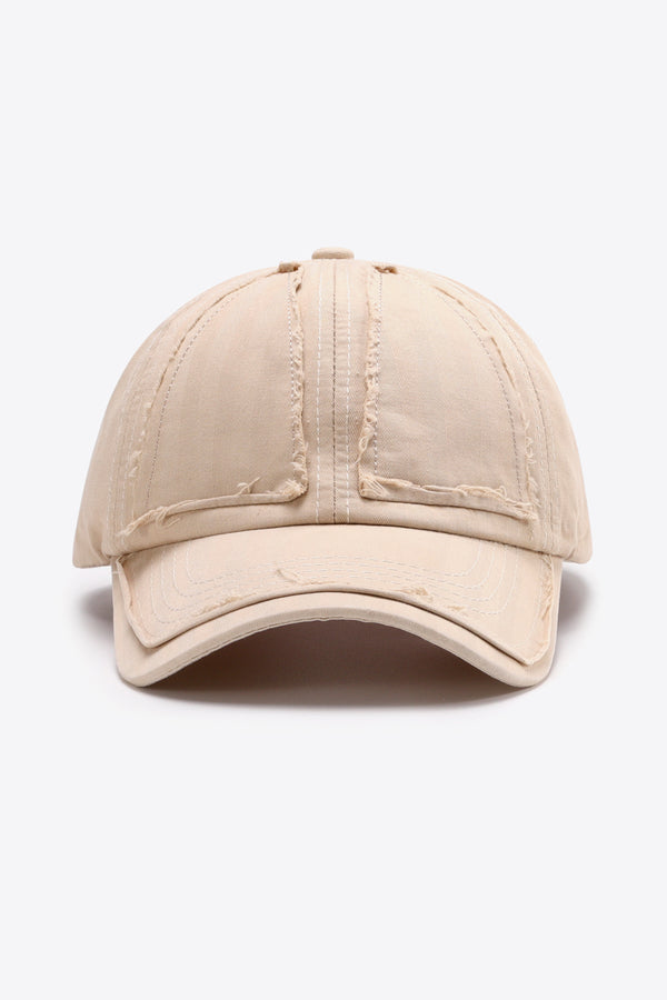 Distressed Adjustable Baseball Cap-Teresa's Fashionista LLC