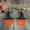 Wooden Pumpkin Shape Earrings - Teresa's Fashionista LLC