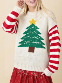 Christmas Tree Round Neck Sweater