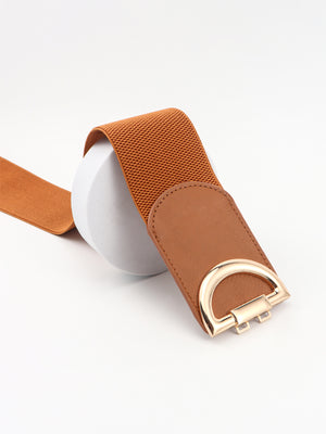 D Buckle Elastic Belt-Teresa's Fashionista LLC