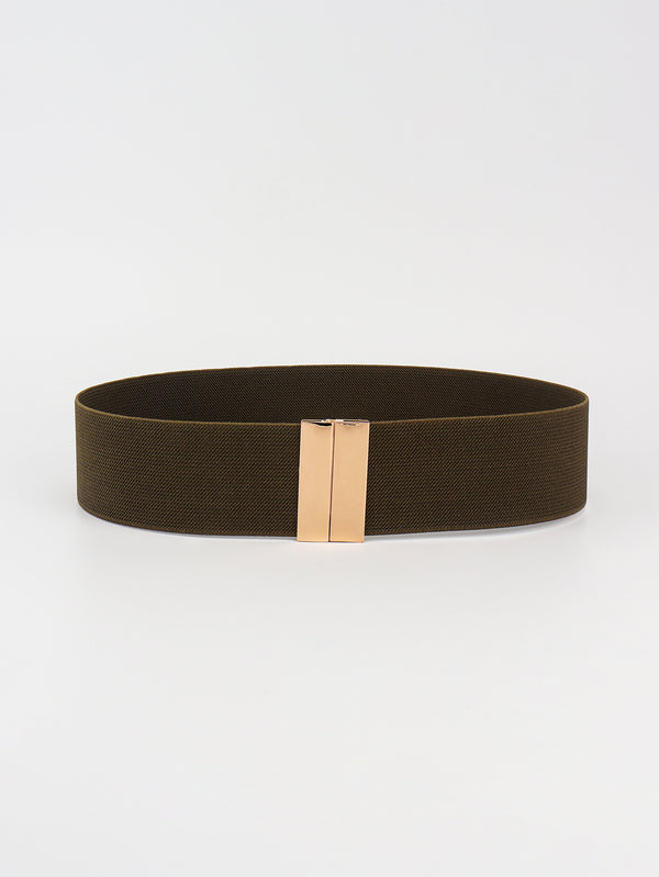 Alloy Buckle Elastic Belt-Teresa's Fashionista LLC