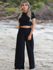 Short Sleeve T-Shirt and Wide Leg Pants Set-Teresa's Fashionista LLC