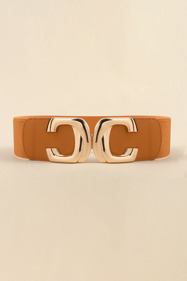 Zinc Alloy Buckle Elastic Wide Belt-Teresa's Fashionista LLC