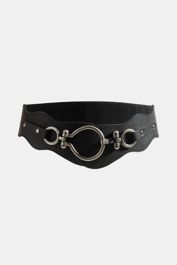 PU Leather Zinc Alloy Buckle Belt-Teresa's Fashionista LLC