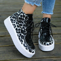 PU Leather Leopard Platform Sneakers-Teresa's Fashionista LLC