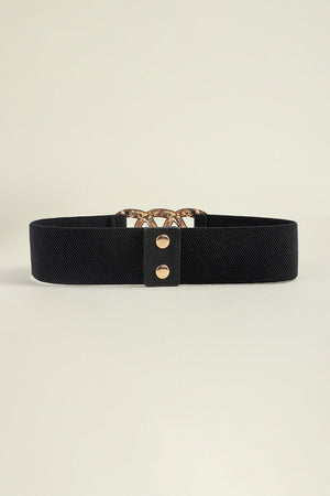 Zinc Alloy Buckle Elastic Wide Belt-Teresa's Fashionista LLC