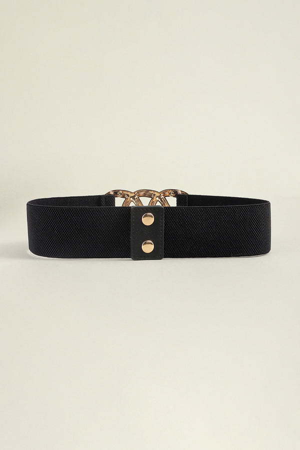 Zinc Alloy Buckle Elastic Wide Belt-Teresa's Fashionista LLC