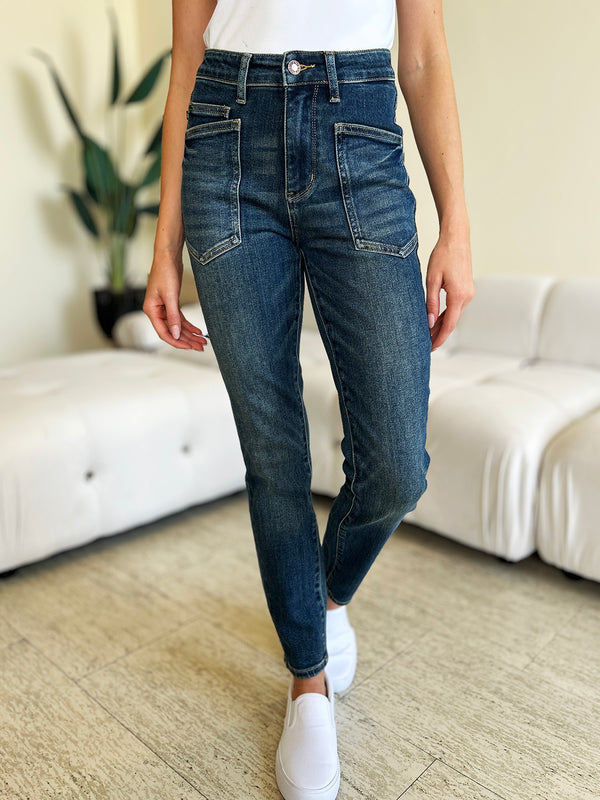 Judy Blue Full Size High Waist Skinny Jeans-Teresa's Fashionista LLC