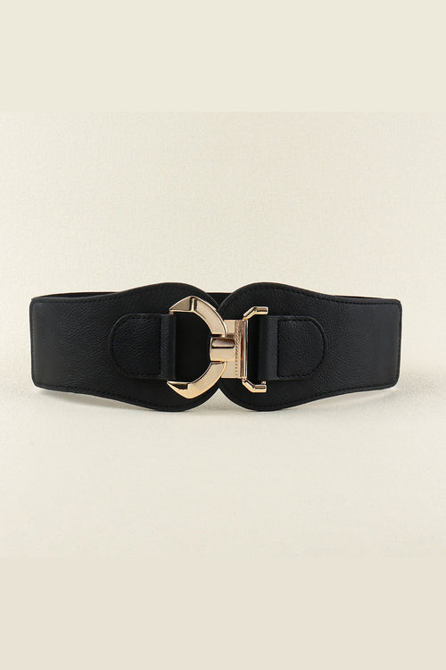 Alloy Buckle Elastic Belt-Teresa's Fashionista LLC